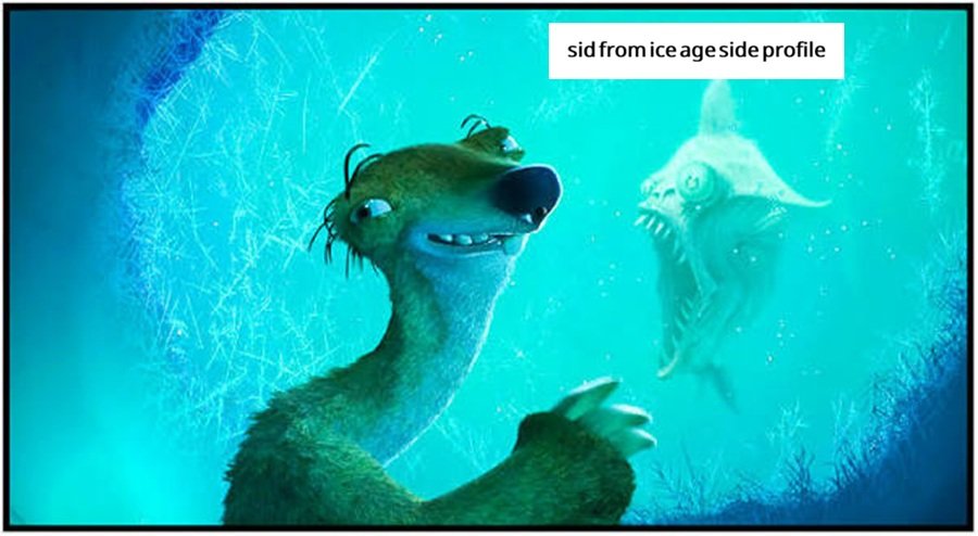 sid from ice age side profile